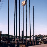 Large Marine Construction Posts for Pier Installation