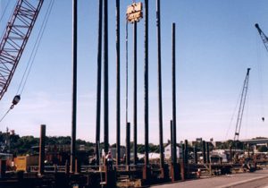 Large Marine Construction Posts for Pier Installation